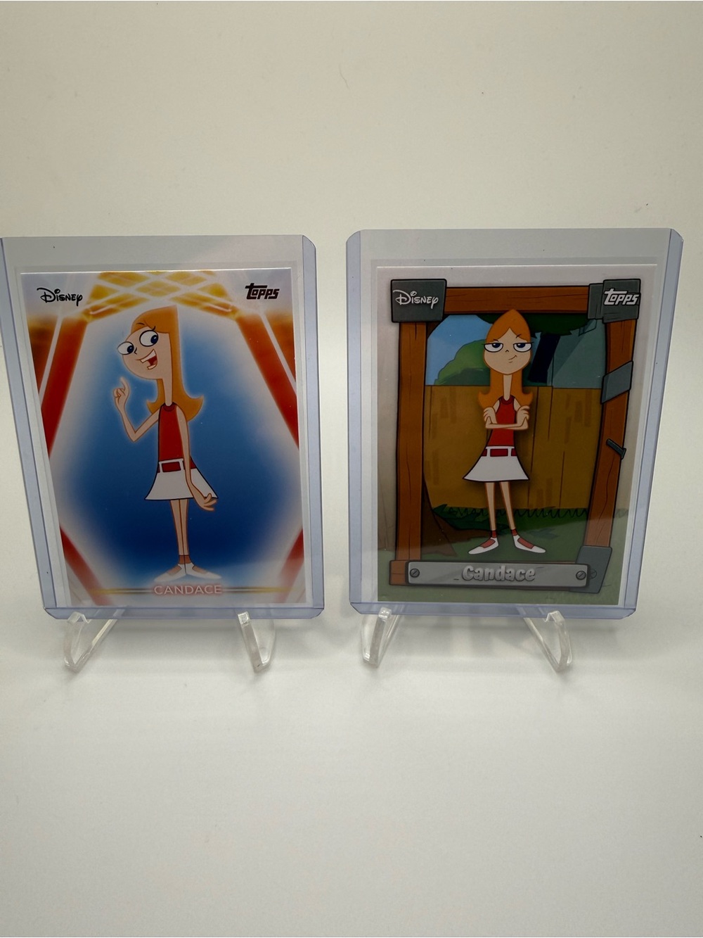 Topps Disney Trading Cards Neon Candace lot P&F-10 & #6